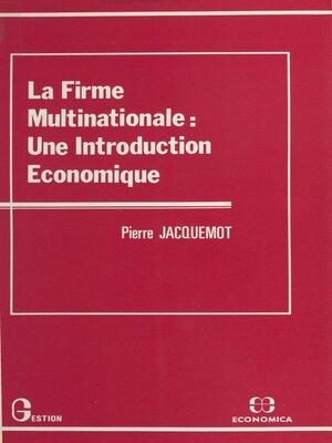 cover image of La firme multinationale